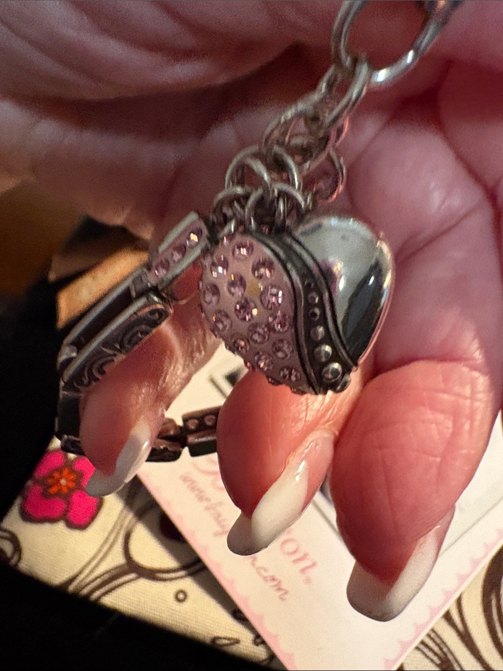 Beautiful Brighton Silver Breast Cancer bracelet